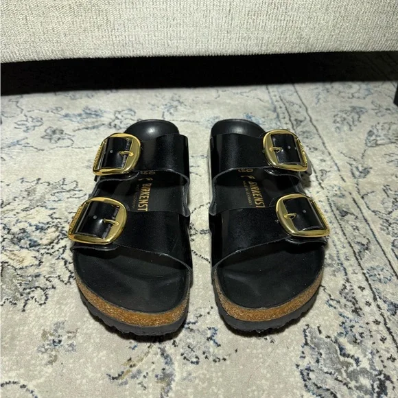 Birkenstock Arizona Big Buckle Natural Leather Patent - Picture 4 of 8